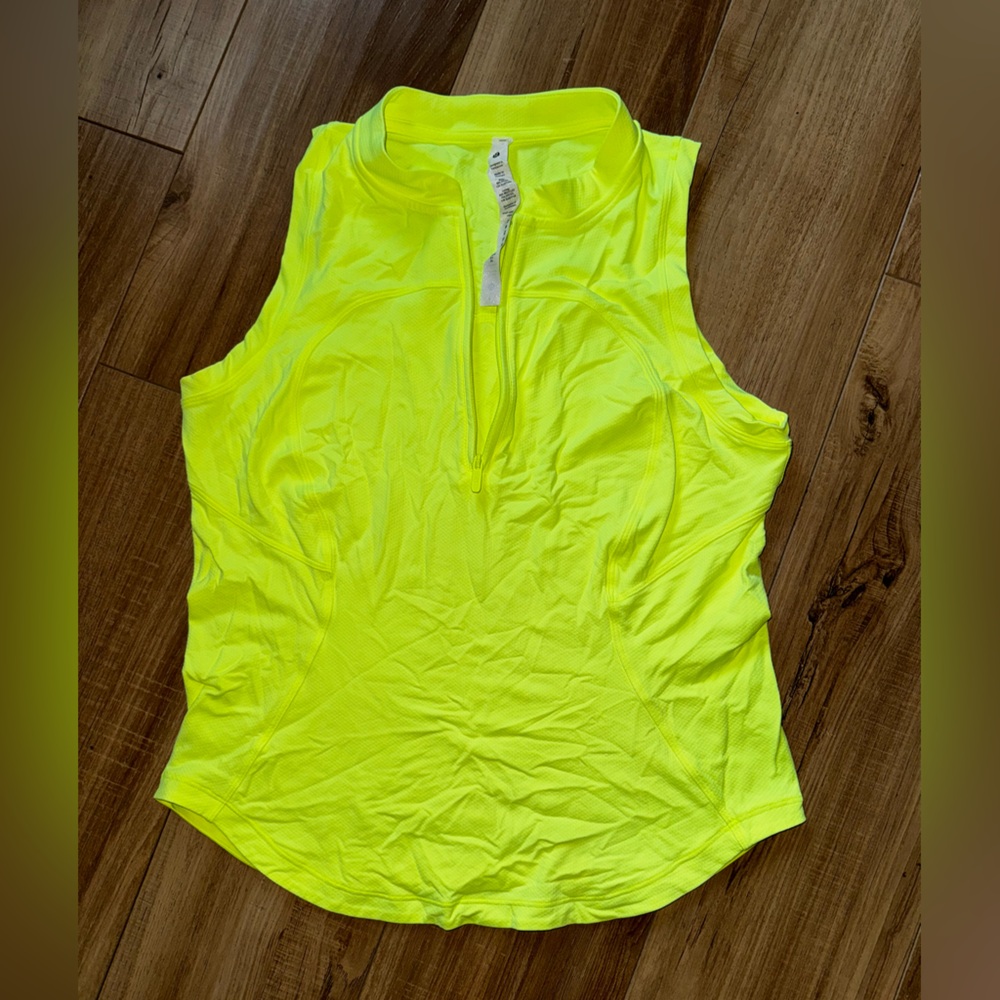 Lululemon Neon Yellow Sleeveless Top